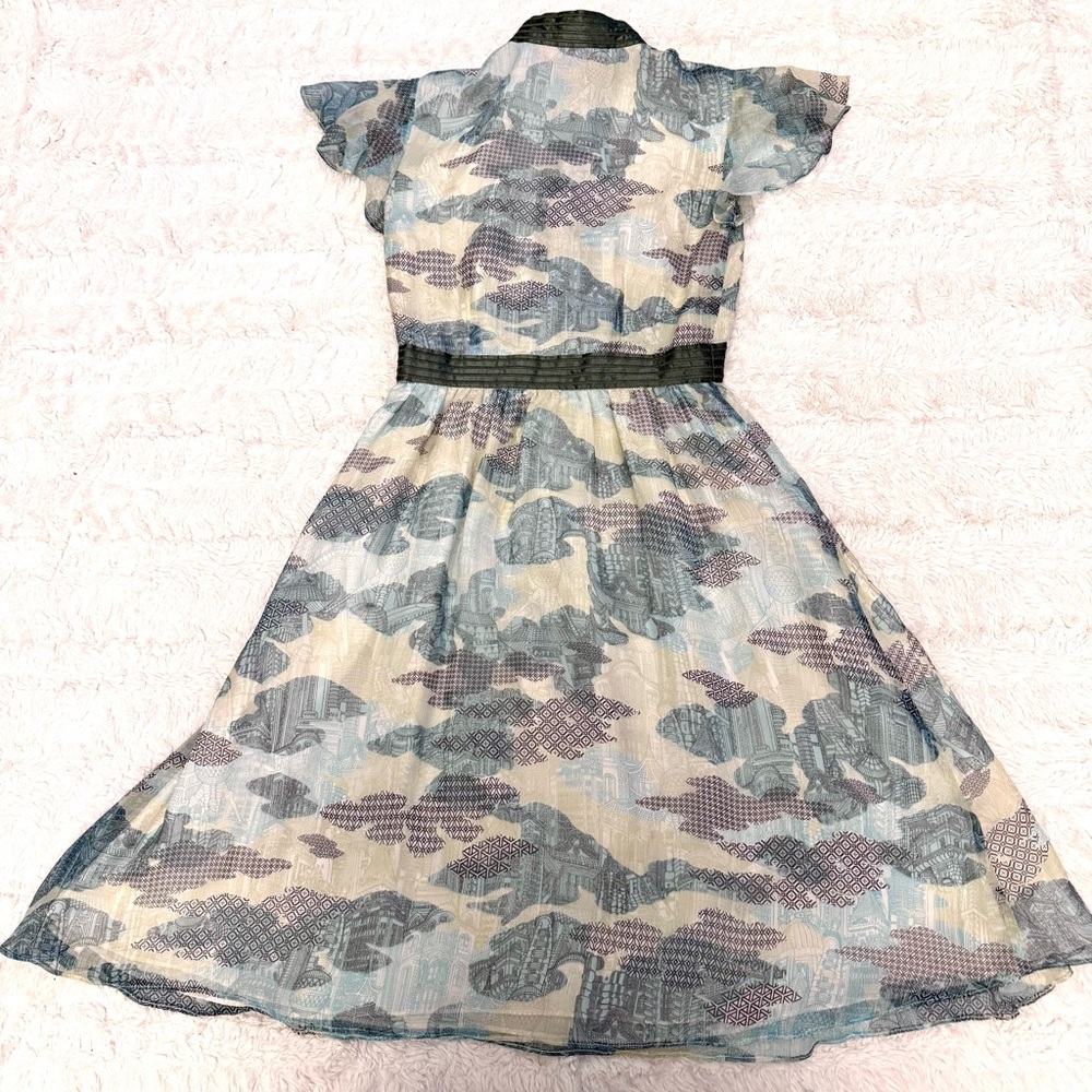 Rare Shanghai Tang 100% Silk Midi Dress Size 4 Designer Asian-Inspired - Picture 7 of 7